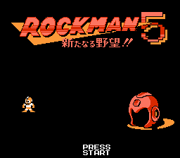 Rockman 5 (Darkwing Duck Hack) Title Screen